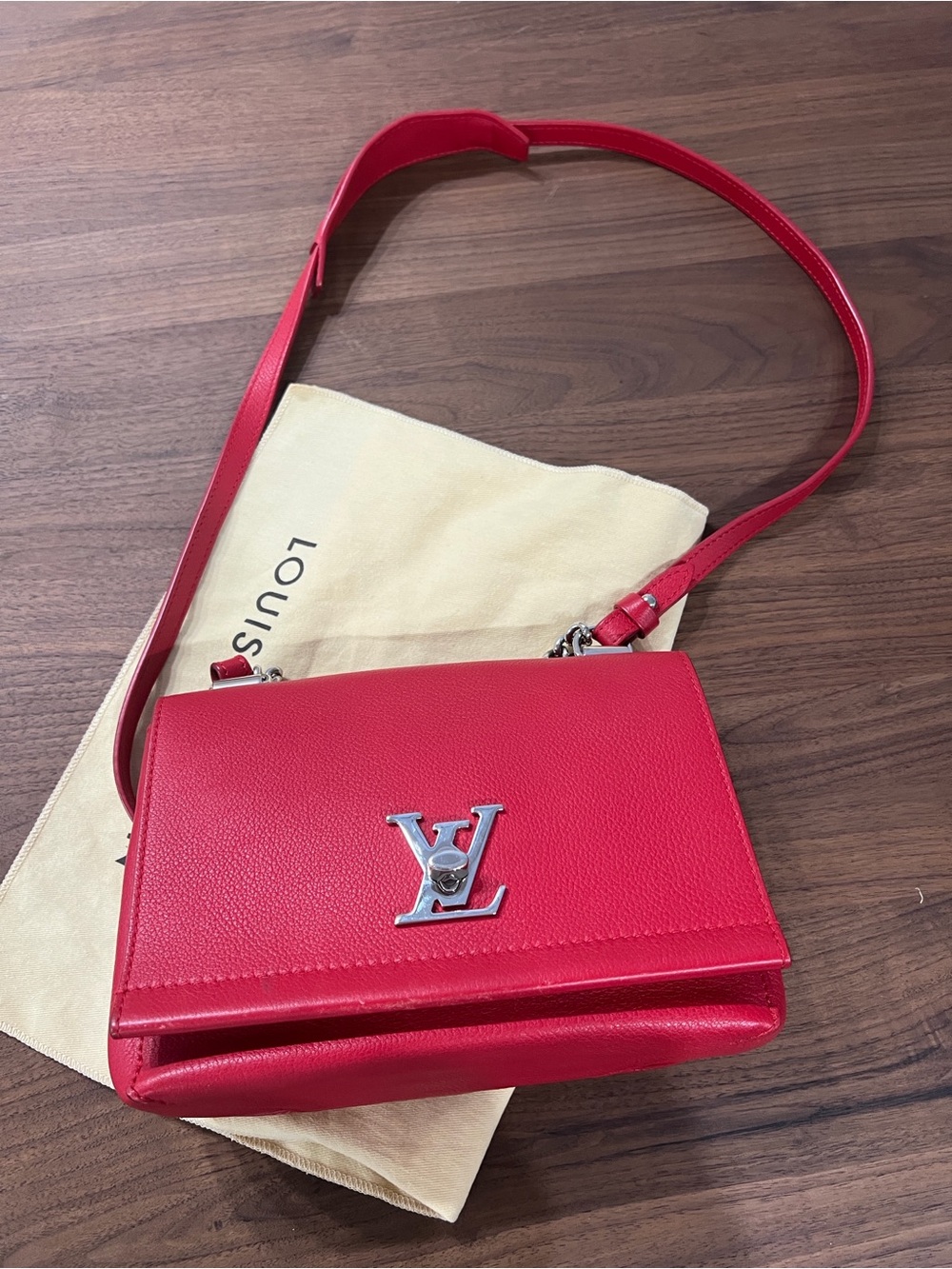 LOUIS VUITTON Lockme II BB Leather Shoulder Bag EXCELLENT